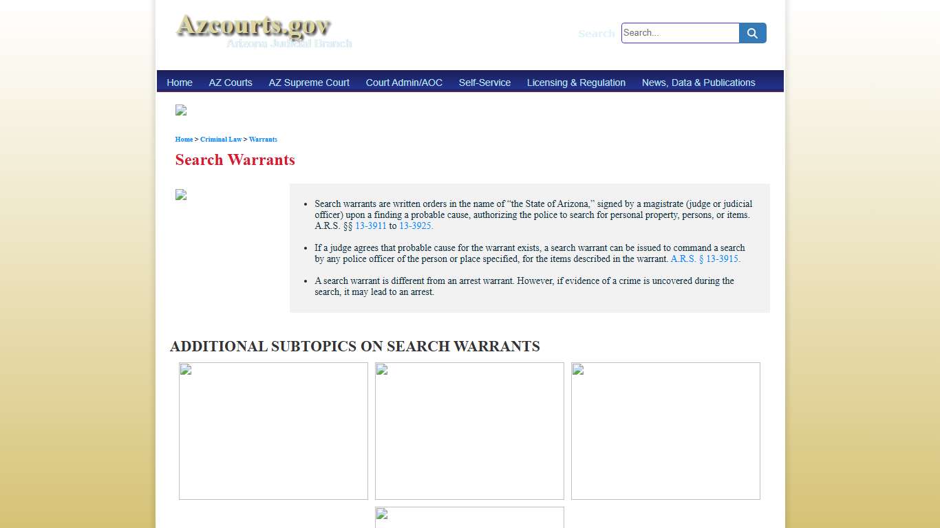 Search Warrants